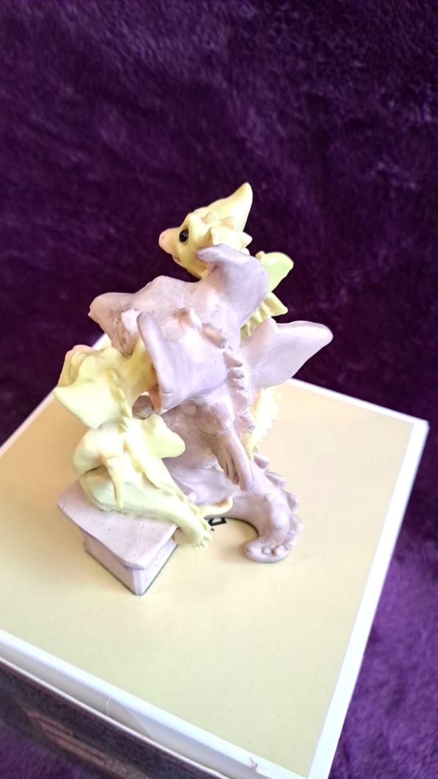 Whimsical World Of Pocket Dragons 1991 Three Dragon Figurine With Box - 3