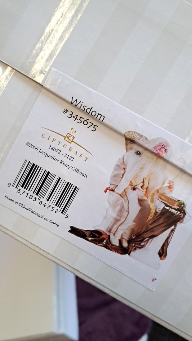 Giftcraft Jacqueline Kent Wisdom #345675 Decorative Figurine With Chair - 4