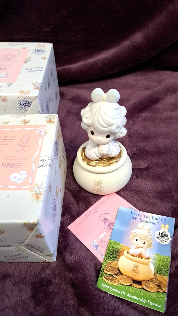 Precious Moments By Enesco Porcelain Figurine Lot Of 5 With Boxes - 2