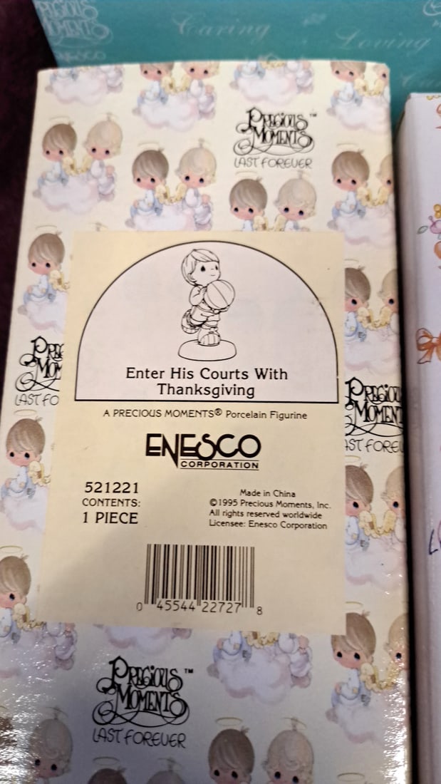 Precious Moments By Enesco Porcelain Figurine Lot Of 5 With Boxes - 5