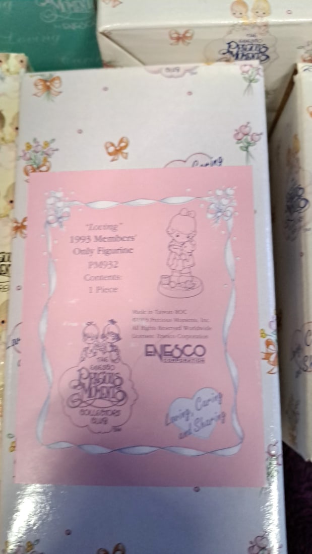 Precious Moments By Enesco Porcelain Figurine Lot Of 5 With Boxes - 6