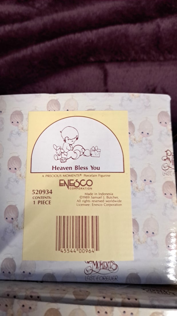 Enesco Precious Moments Porcelain Figurine Lot W/ Boxes 520934 524395 524425 The Lord Will Provide - 4