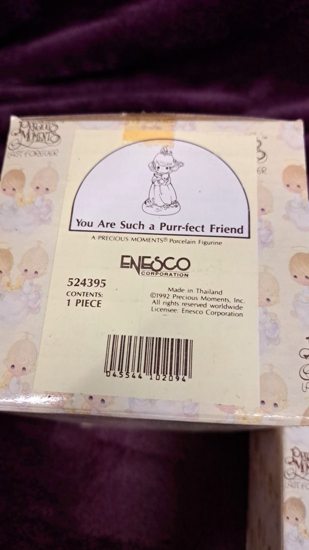 Enesco Precious Moments Porcelain Figurine Lot W/ Boxes 520934 524395 524425 The Lord Will Provide - 6