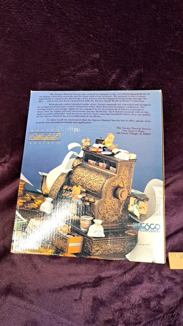 Enesco Music Showcase "we're In The Money" Deluxe Action Musical Cash Register Figurine - 12