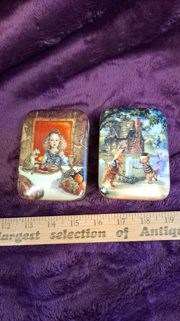 Ardleigh-elliott Virtuoso Scott Gustafson Music Boxes Frog Prince Three Little Pigs Lot Of 2 - 5