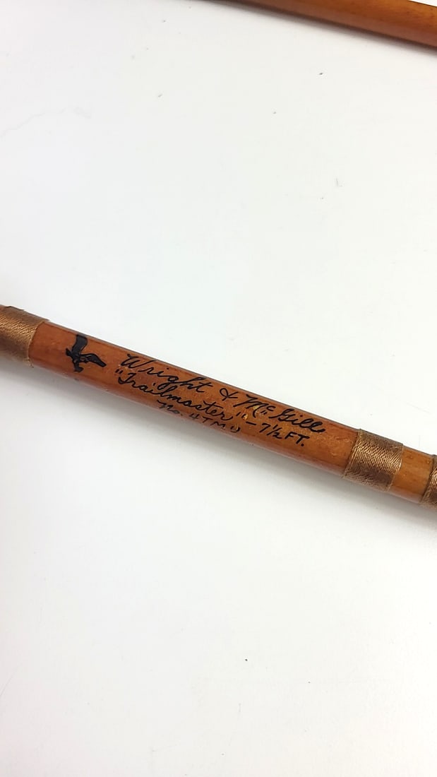 Wright Mcgill Trailmaster No. 4tm U 7.5 Ft Bamboo Fly Rod With Tube - 2