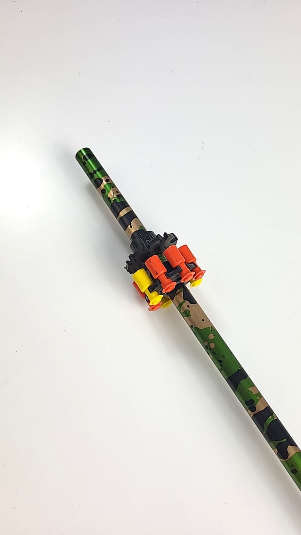 Green Camouflage Takedown Blowgun With Foam Grips And Darts - 2