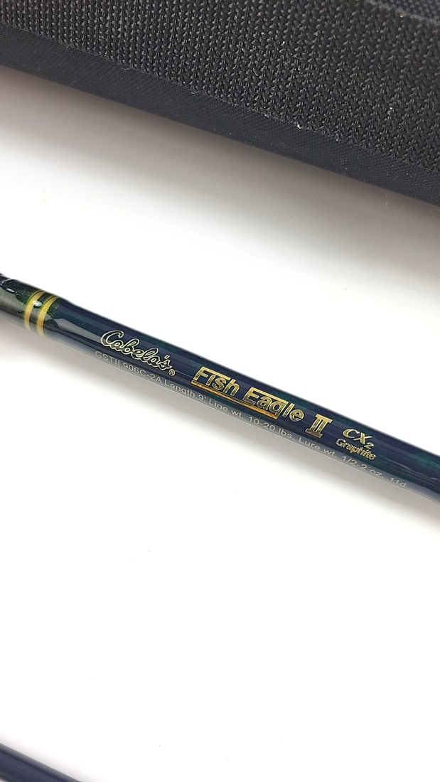 Cabela's Fish Eagle Ii Cx2 Graphite 9' 2-piece Casting Rod Gstii 906c-2a - 2
