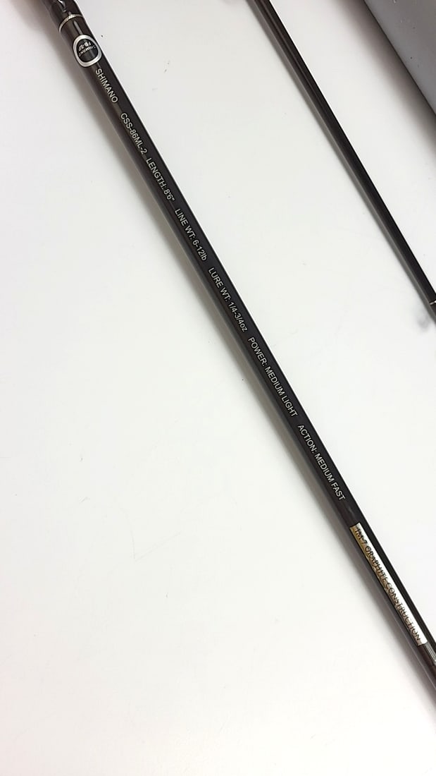 Shimano Clarus Css-86ml-2 8'6" Medium Light 2-piece Im-7 Graphite Fishing Rod - 3