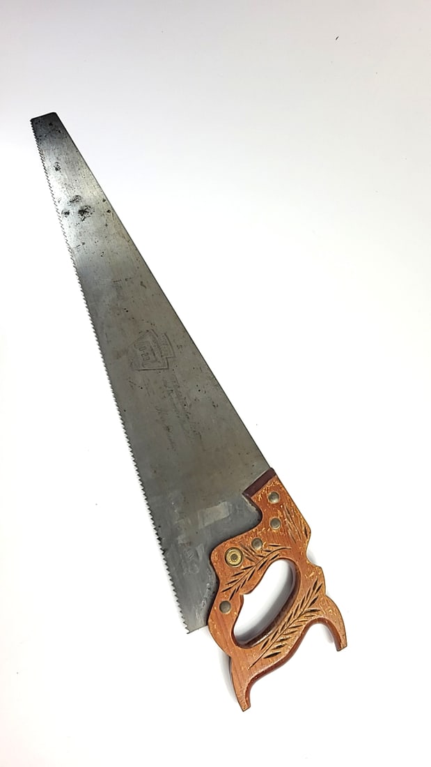 Lot Of 2 Hand Saws, Disston D-23 And Wood-handled Saw - 2