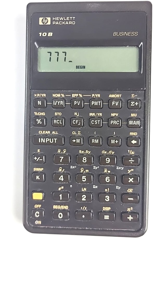 Hewlett Packard Hp 10b Business Financial Calculator With Black Slip Case - 2