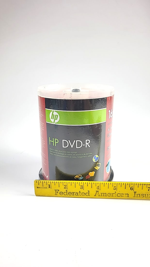 Hp Dvd-r 16x 4.7gb 120 Min 100-pack Spindle - 4