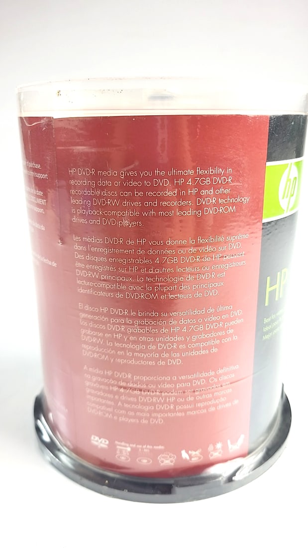 Hp Dvd-r 16x 4.7gb 120 Min 100-pack Spindle - 6