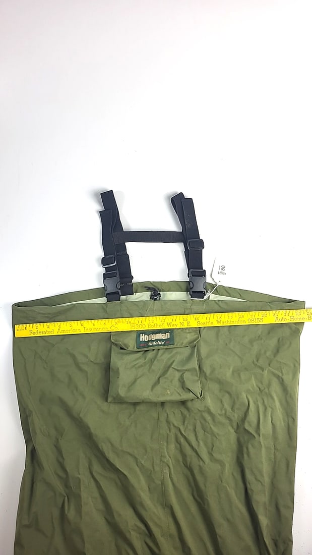 Hodgman Wadelite Olive Green Stockingfoot Chest Waders With Suspenders - 2