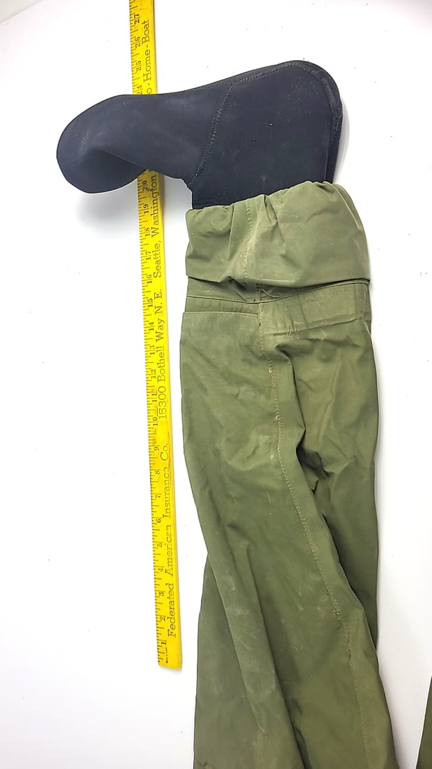 Hodgman Wadelite Olive Green Stockingfoot Chest Waders With Suspenders - 5