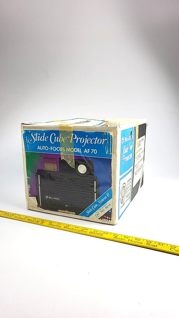 Bell & Howell Af70 Slide Cube System Ii Auto-focus Slide Projector With Box - 4