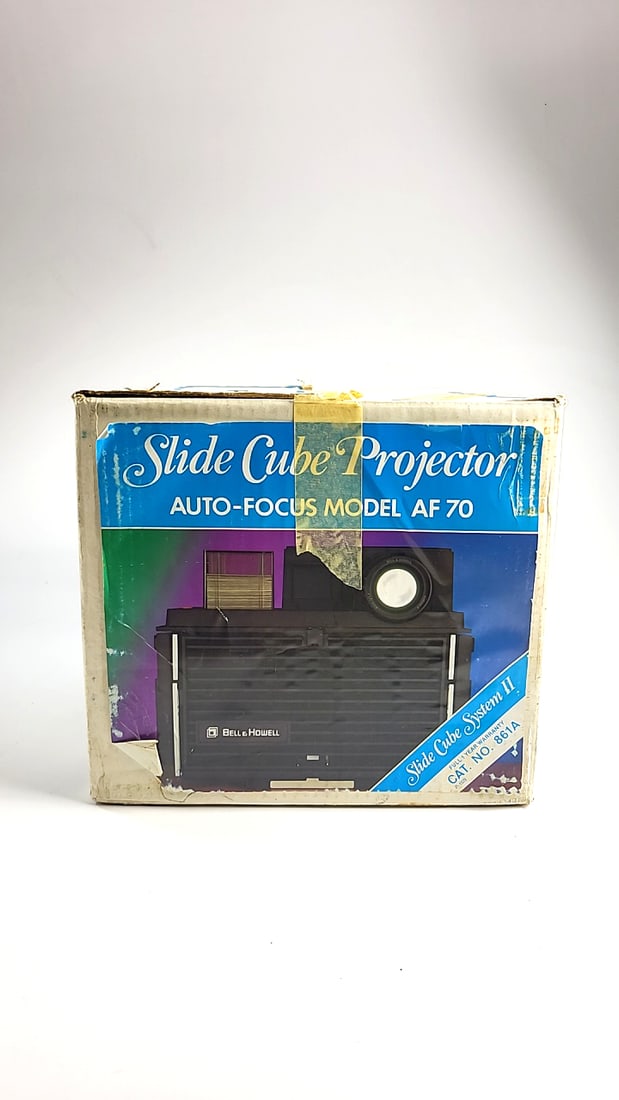 Bell & Howell Af70 Slide Cube System Ii Auto-focus Slide Projector With Box - 7