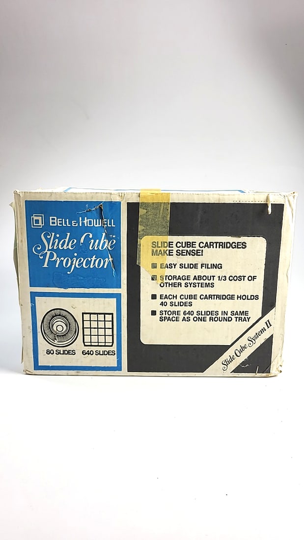 Bell & Howell Af70 Slide Cube System Ii Auto-focus Slide Projector With Box - 8