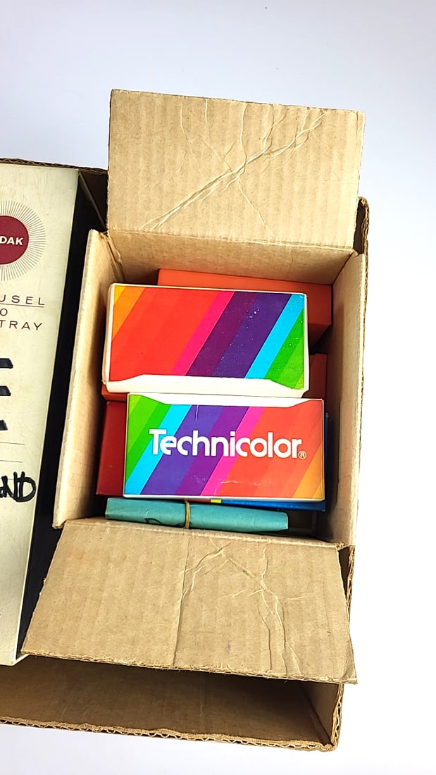Kodak Carousel 140 Slide Tray Lot With Technicolor Slide Boxes - 4