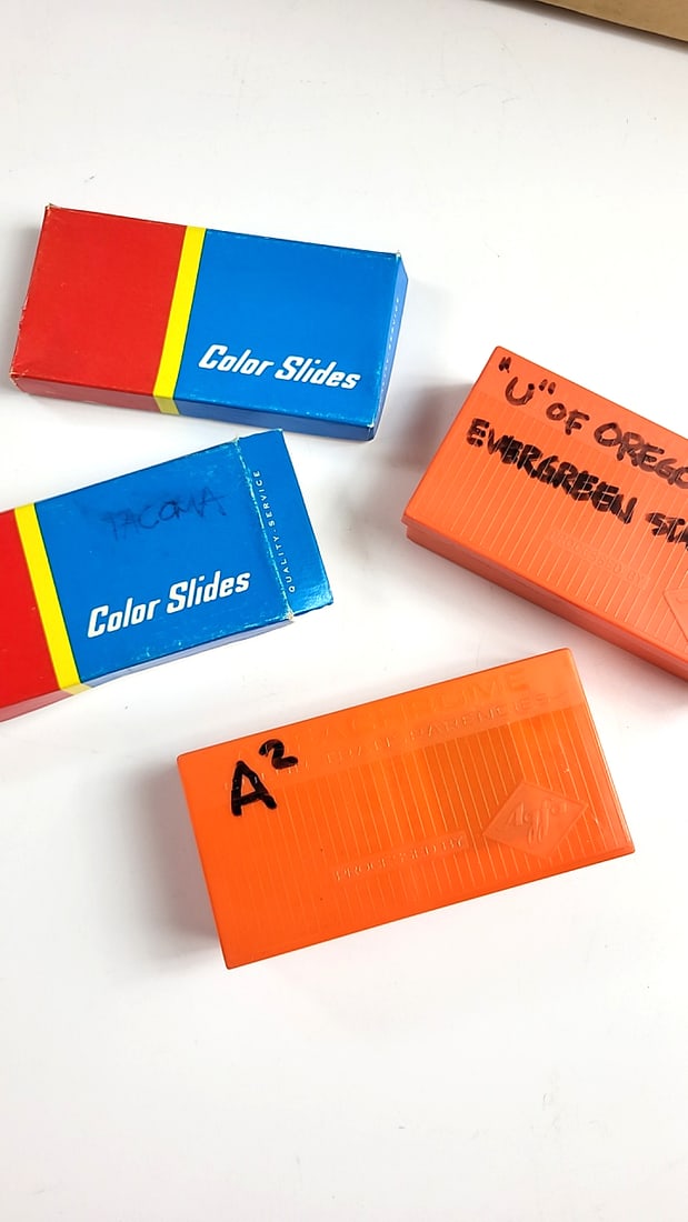 Kodak Carousel 140 Slide Tray Lot With Technicolor Slide Boxes - 6