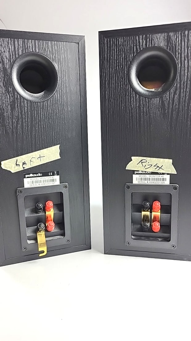 Polk Audio Monitor 40 Bookshelf Speakers Pair Black - 2