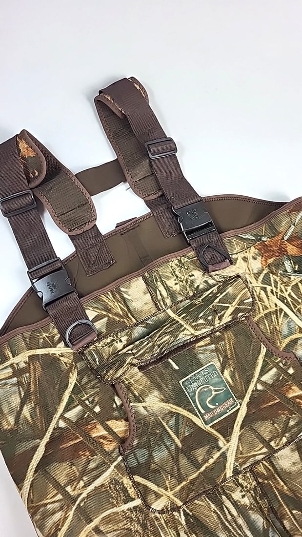 Ducks Unlimited Mad Dog Gear By Stearns Camo Chest Waders 400g Thinsulate Boots - 4