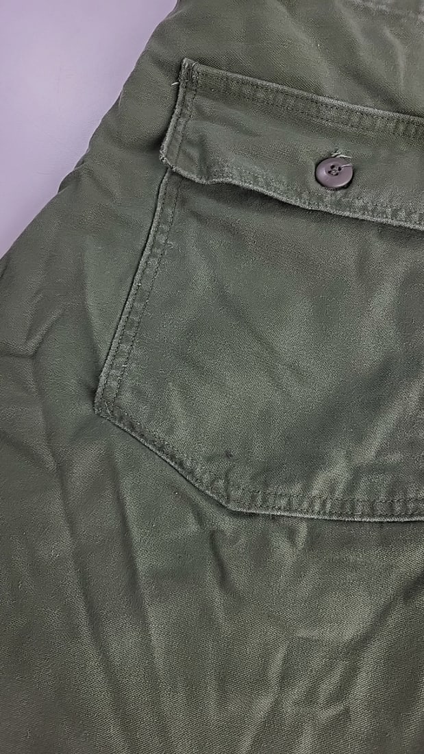 Vintage 1960s Us Military J.M. Wood Mfg. Co. Og-107 Type I Cotton Sateen Trousers 30x29 - 2
