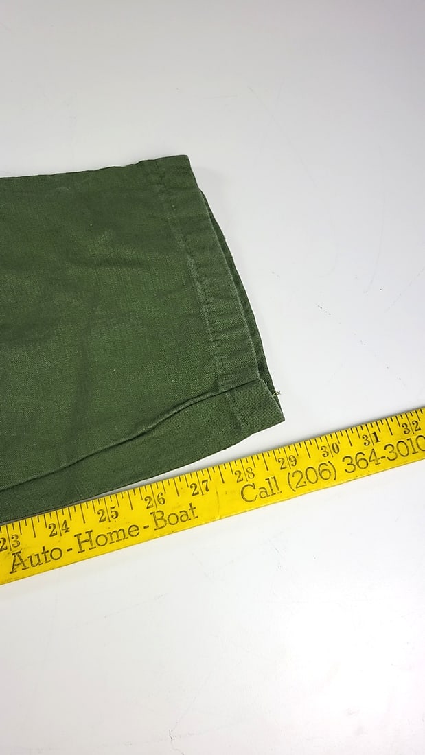 Vintage 1960s Us Military J.M. Wood Mfg. Co. Og-107 Type I Cotton Sateen Trousers 30x29 - 7