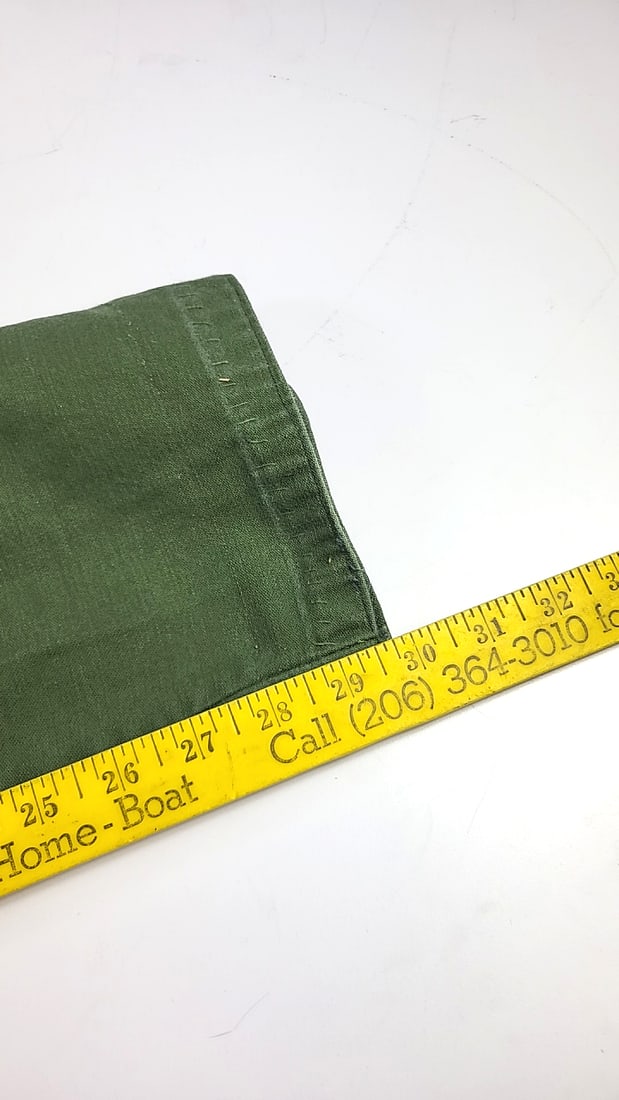 Vintage 1960s Us Military J.M. Wood Mfg Co. Og-107 Type I Mens Cotton Sateen Trousers - 7