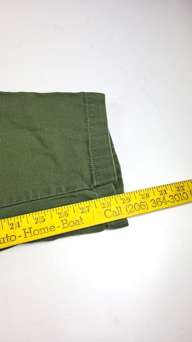 Vintage Us Military Og-107 Fatigue Pants Button Fly As Is - 7