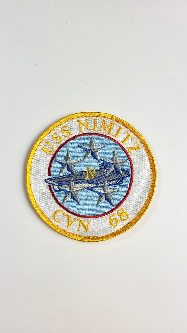 The Corps Uss Nimitz Cvn 68 Navy Blue Baseball Cap Hat & Embroidered Patch - 7