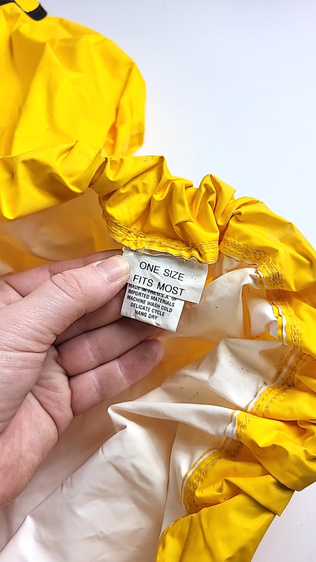 Kokatat Yellow Hooded Kayaking Dry Top Jacket Kayak Academy Logo One Size - 7