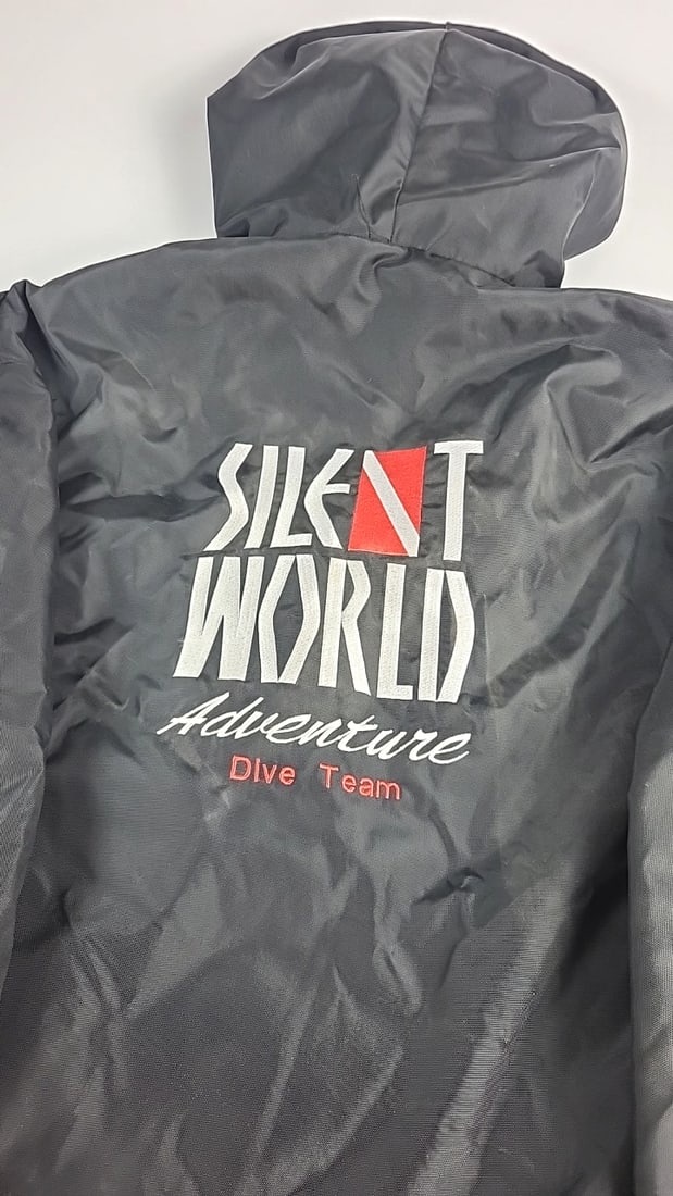 Silent World Adventure Dive Team Hooded Fleece Lined Jacket Black Ssi Dive Control Specialist Patch - 2