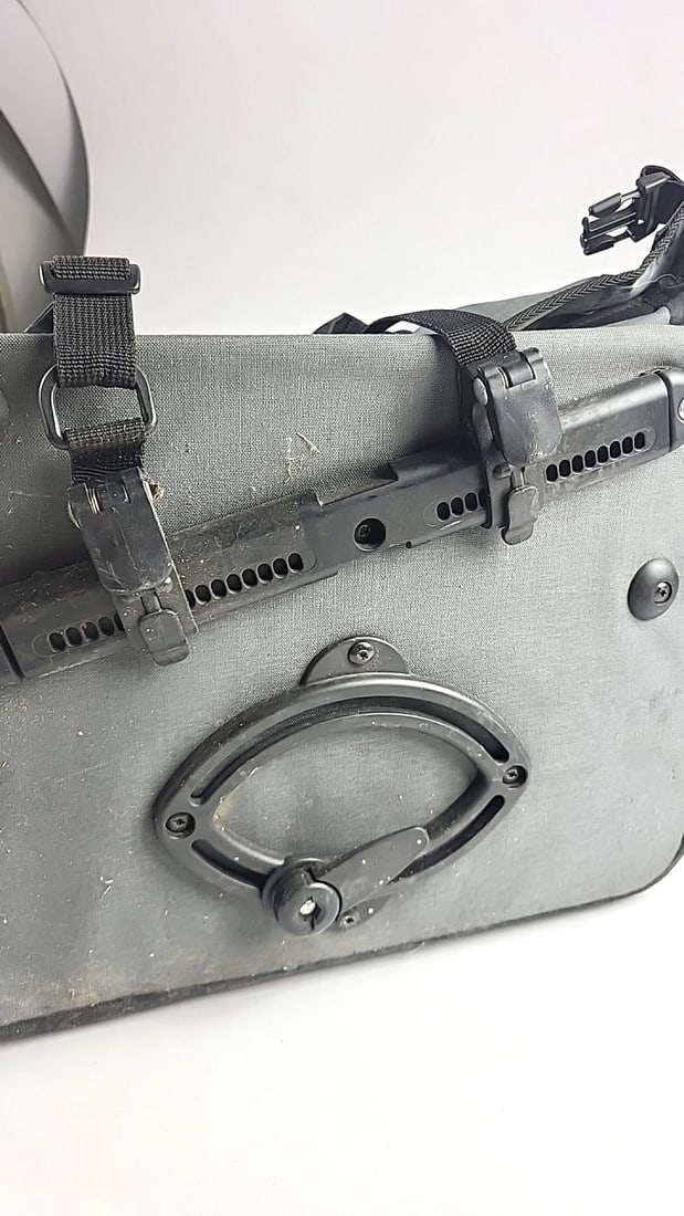 Ortlieb Waterproof Bicycle Pannier Bag Gray Black Roll-top Ql Mount - 7