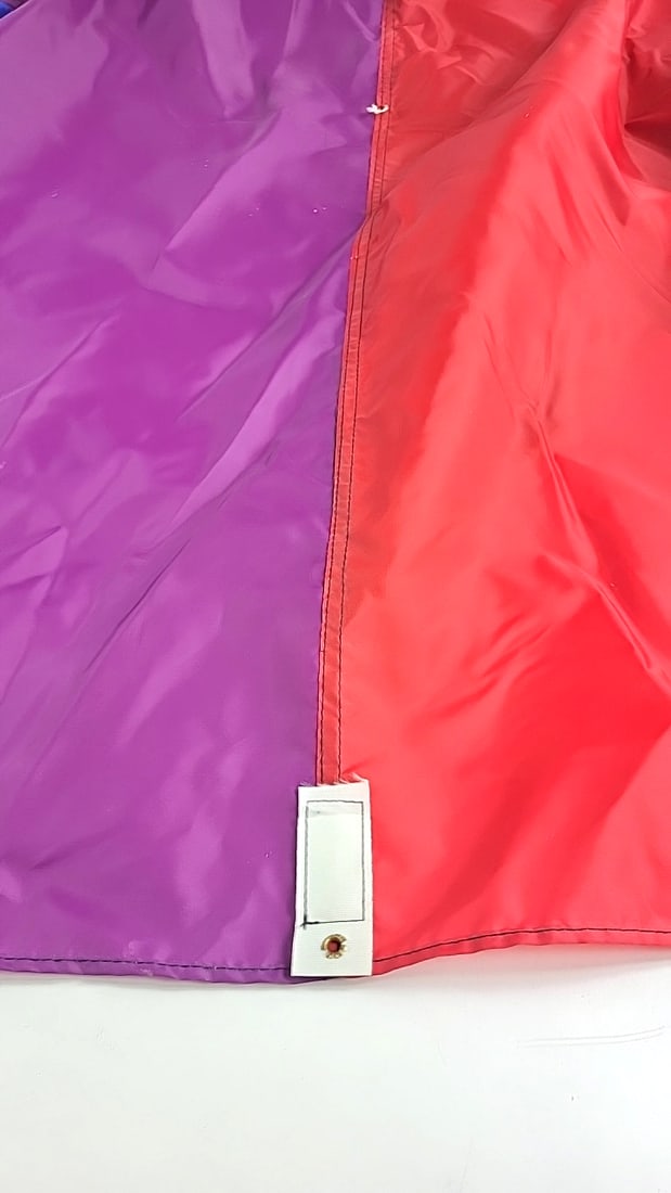 Multicolor Nylon Canopy Fabric Rainbow Panels With Grommet Tabs - 3