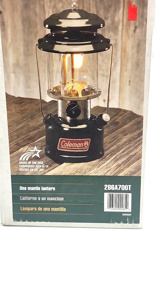 Coleman 286a700t One Mantle Gas Lantern Liquid Fuel Gasoline - 2