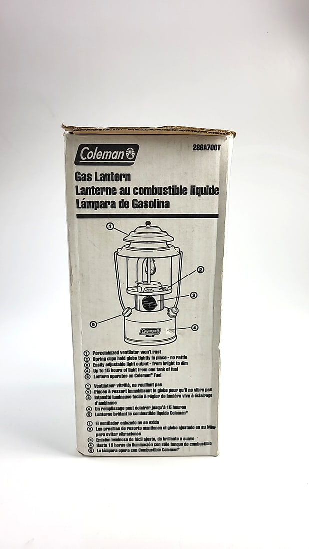 Coleman 286a700t One Mantle Gas Lantern Liquid Fuel Gasoline - 4