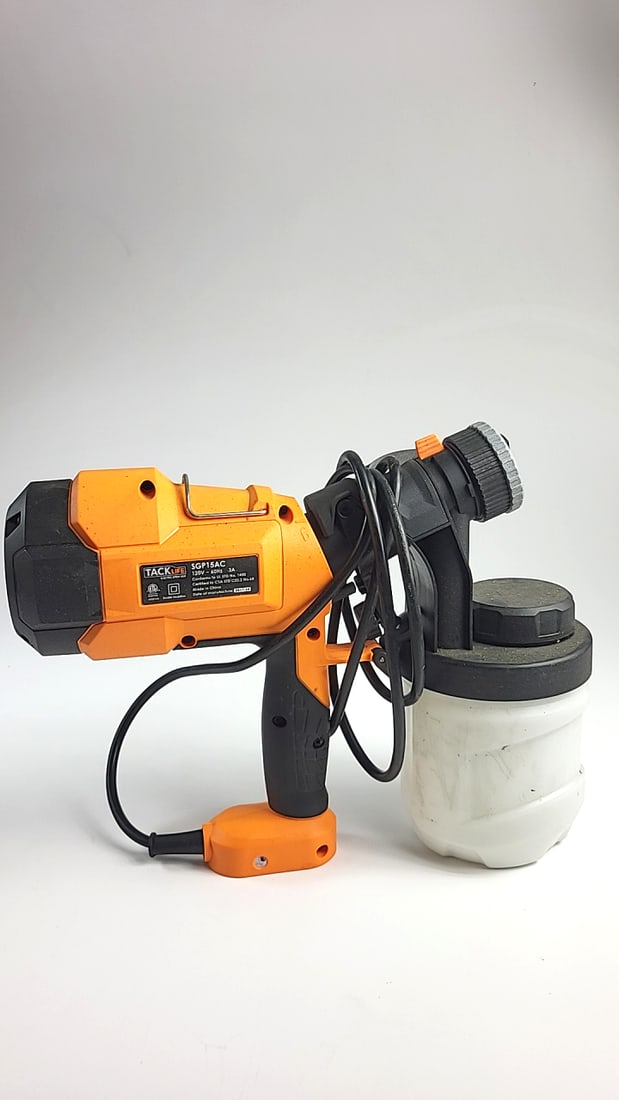 Tacklife Sgp15ac Electric Spray Gun Paint Sprayer With Cup, Orange/black - 5