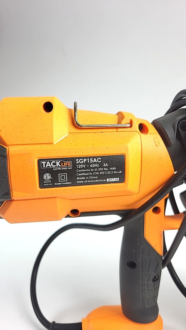 Tacklife Sgp15ac Electric Spray Gun Paint Sprayer With Cup, Orange/black - 6