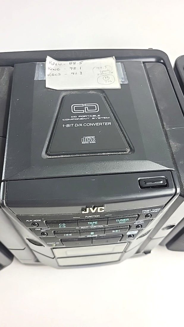 Jvc Pc-x102 Cd Portable Component System Boombox With Speakers Cassette Deck - 3