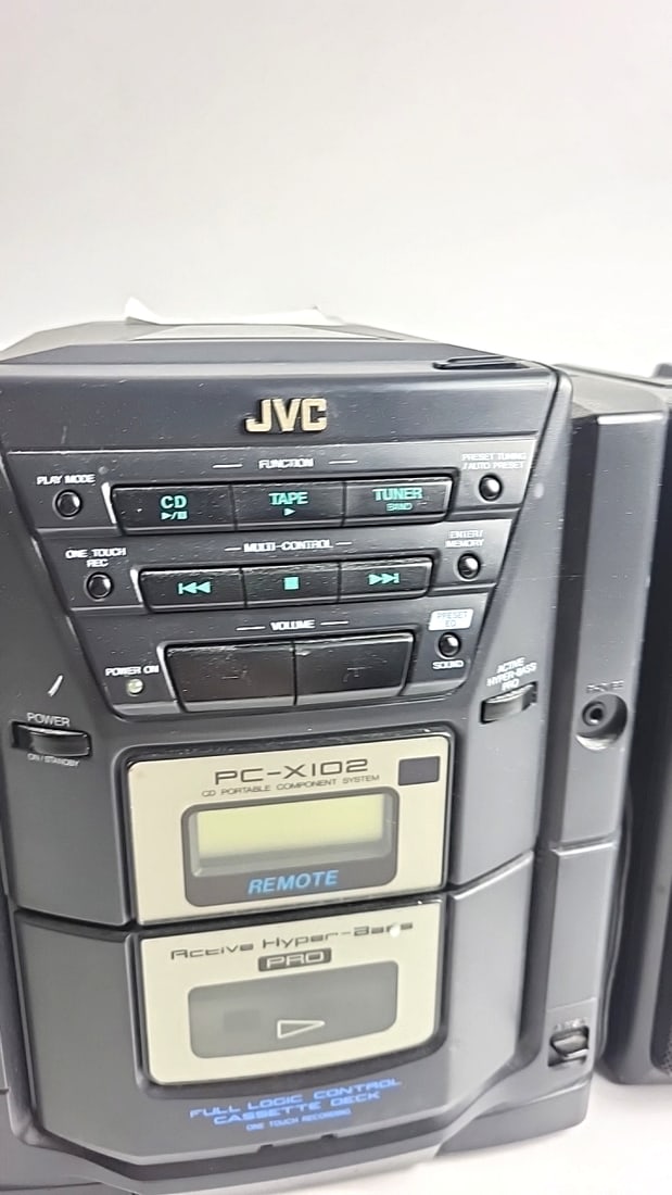 Jvc Pc-x102 Cd Portable Component System Boombox With Speakers Cassette Deck - 5