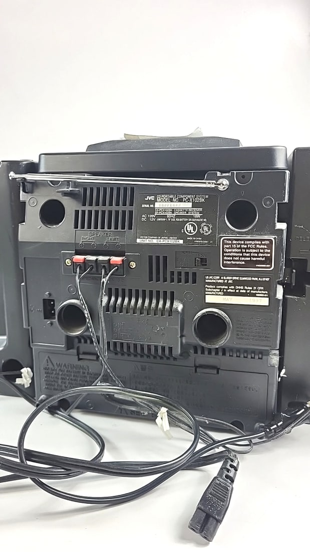 Jvc Pc-x102 Cd Portable Component System Boombox With Speakers Cassette Deck - 8