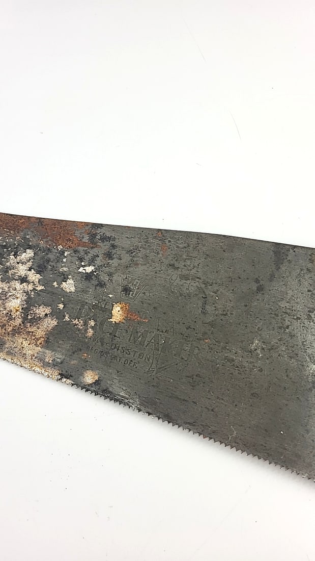 Pair Of Hand Saws With Carved Wooden Handles And Steel Blades Pace Maker As Is - 2