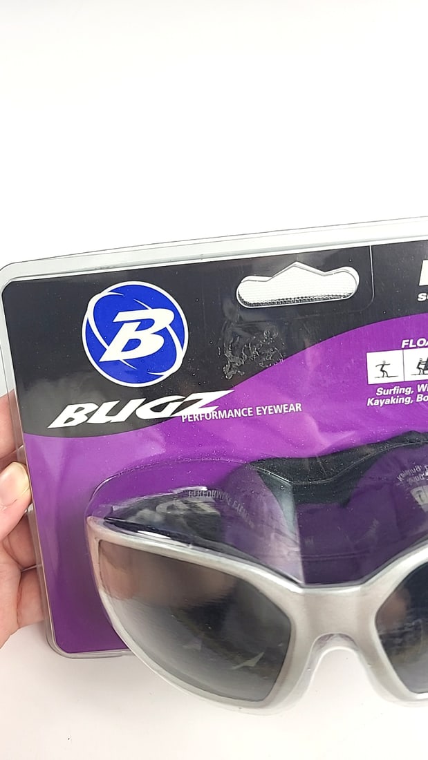 Bugz H2z Floating Aquatic Surf Goggles Silver Frame Dark Lenses - 2