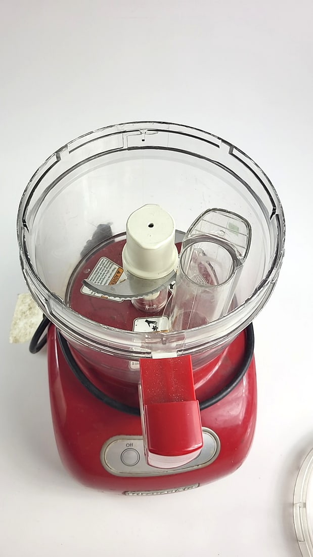 Kitchenaid Red Food Processor With Clear Work Bowl And Feed Tube - 3