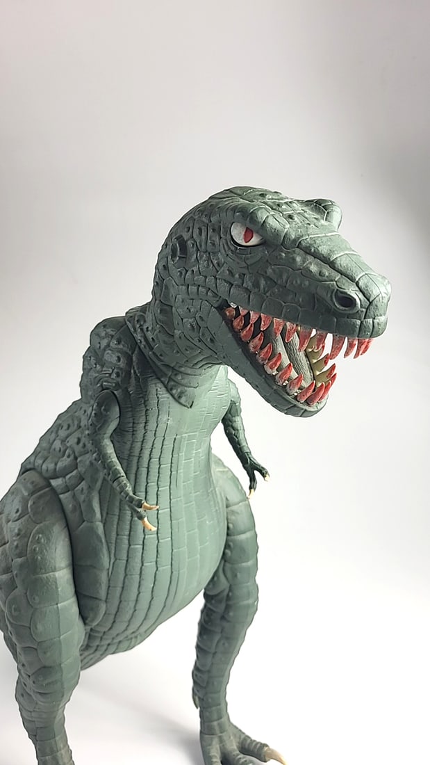 Green Gray Tyrannosaurus Rex Dinosaur Action Figure Toy - 2