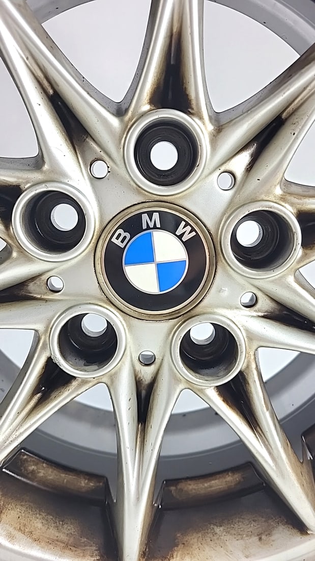 Bmw 16 In 75 Mc-zn 21 Silver Multi-spoke Alloy Rim And Continental Wheel 22550 Zr16 Tire - 3