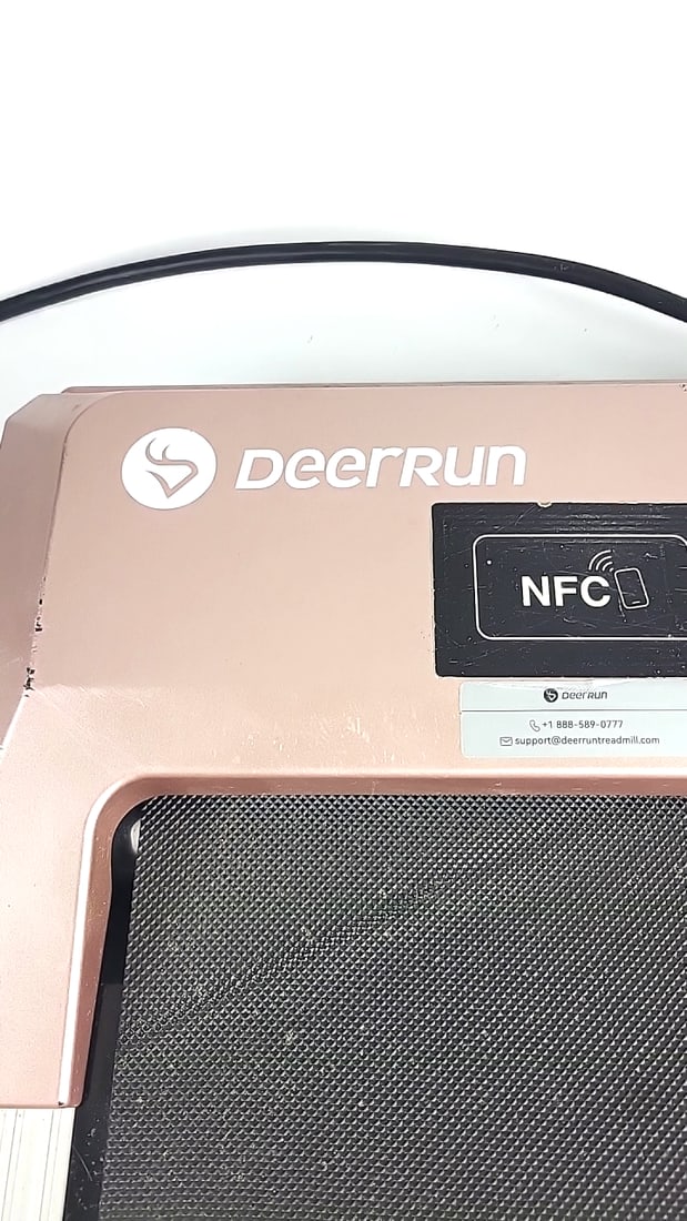 Deerrun Walking Pad Treadmill With Nfc, Pitpat App, Digital Display, Rose Gold - 2