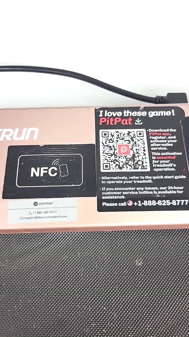 Deerrun Walking Pad Treadmill With Nfc, Pitpat App, Digital Display, Rose Gold - 3