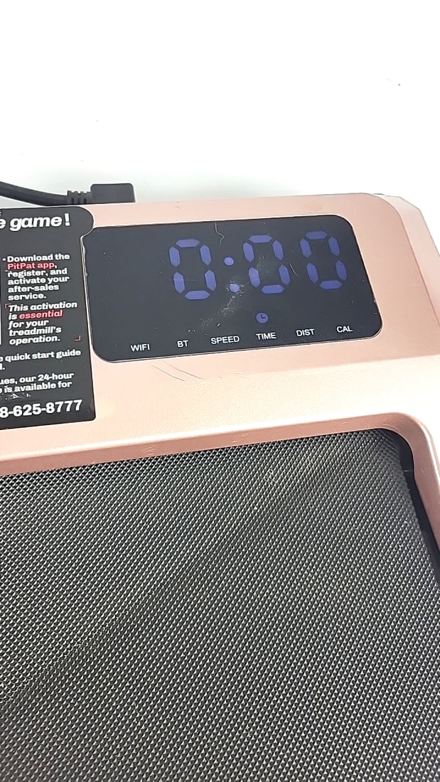 Deerrun Walking Pad Treadmill With Nfc, Pitpat App, Digital Display, Rose Gold - 4